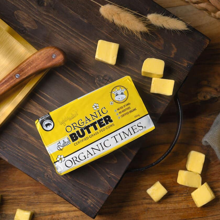 Salted Butter Organic Times 250g