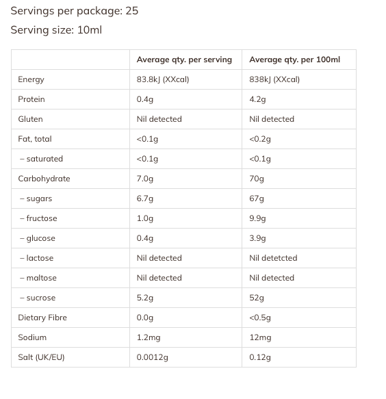 Orgainic Carob Syrup 250ml Carob Kitchen