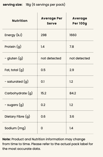 Brown Rice Cakes No Salt 110g Ceres Organics