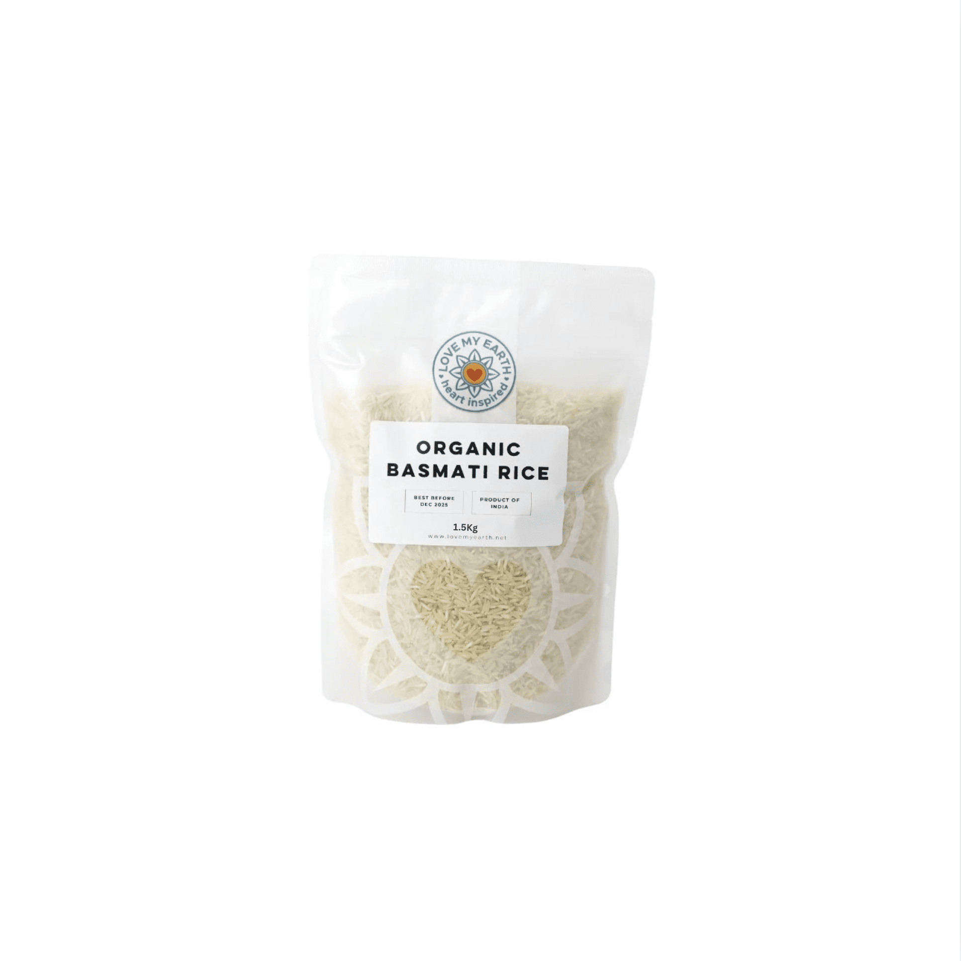 Organic Basmati Rice 1.5kg Love My Earth
