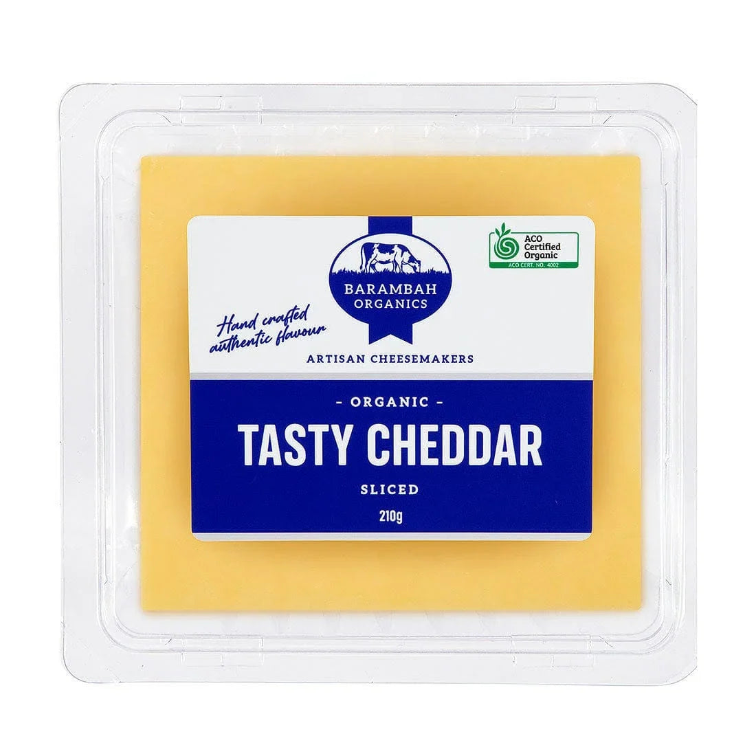 Sliced Tasty Cheddar 210g Barambah