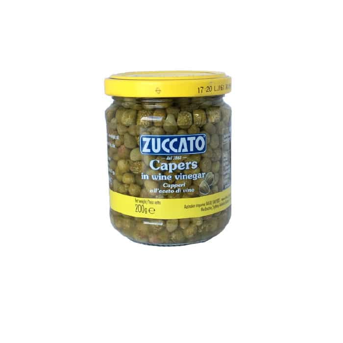 Small Capers in Vinegar 200g Zuccato