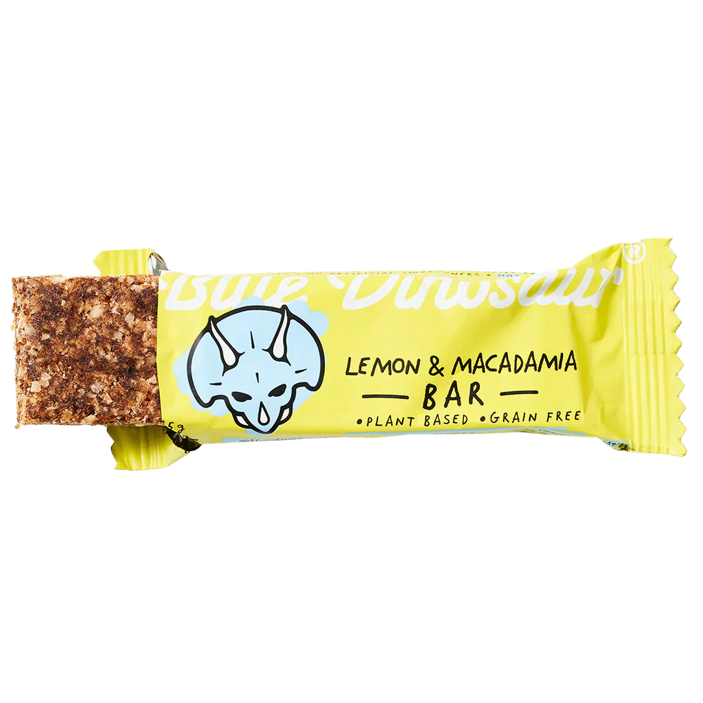 Lemon and Macadamia Hand-Baked Bar 45g Blue Dinosaur