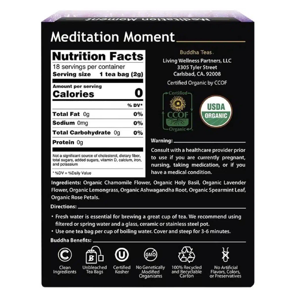 Spearmint Leaf Tea 18 tea bags Buddha Tea