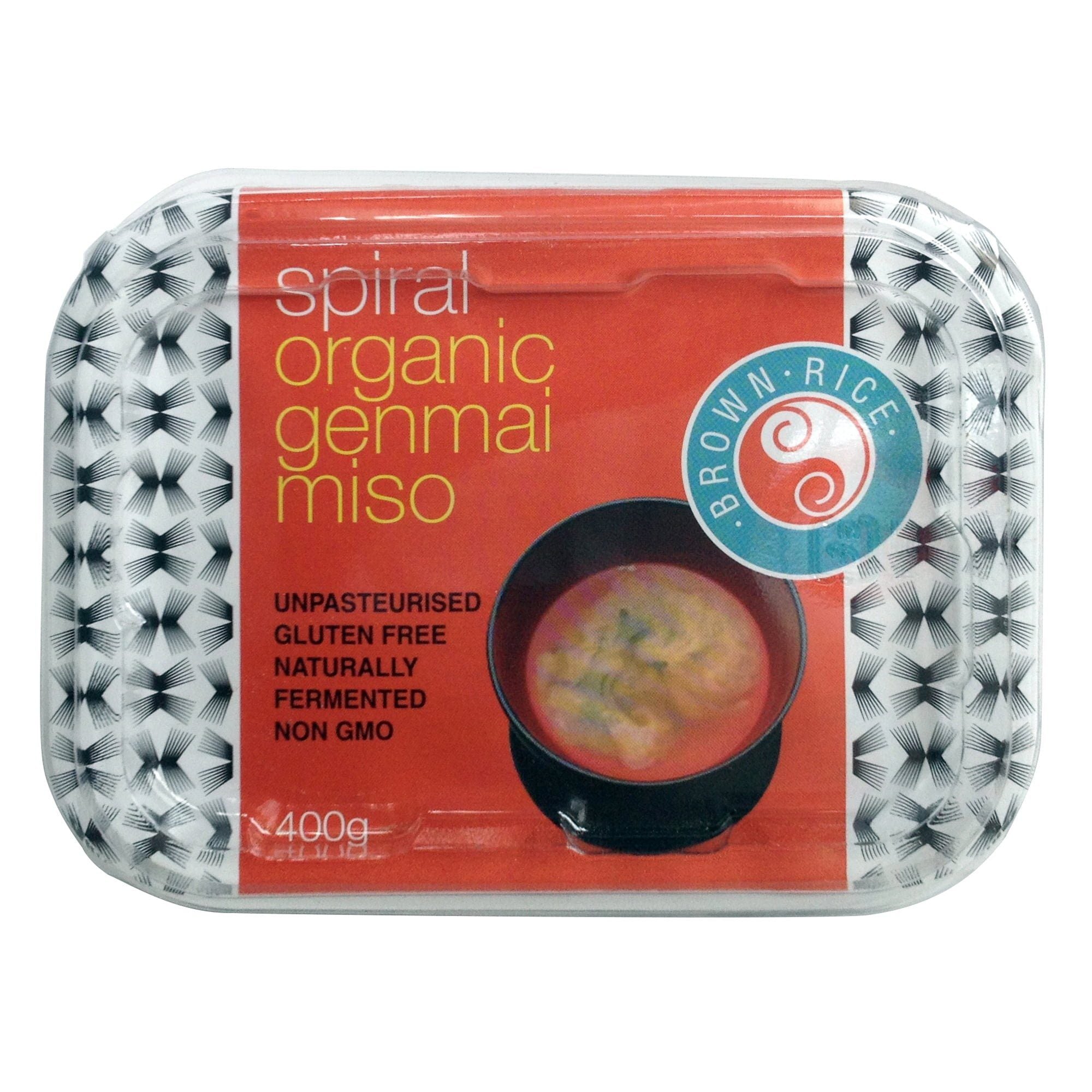 Organic Genmai Miso 400g Spiral