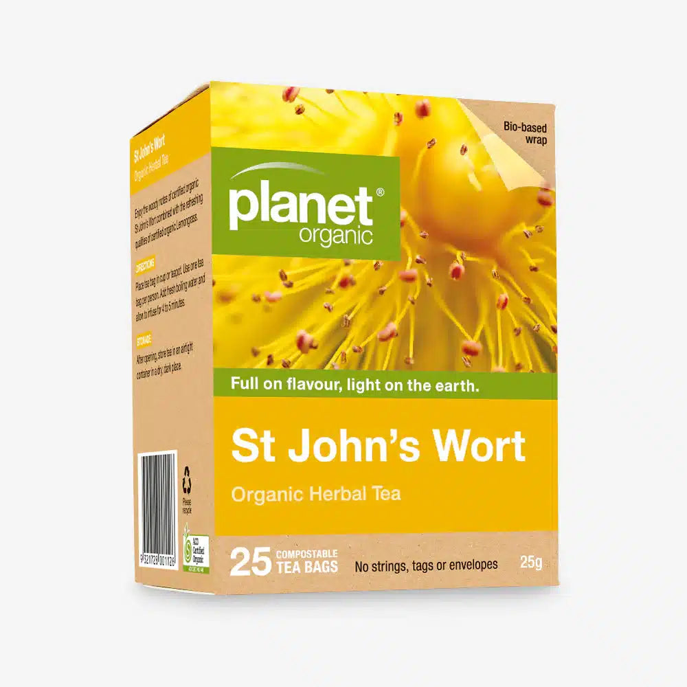 St John's Wort Tea 25bags Planet Organic