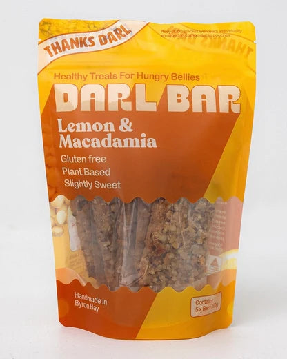 Lemon Macadamia Darl Bar Pack 200g Thanks Darl