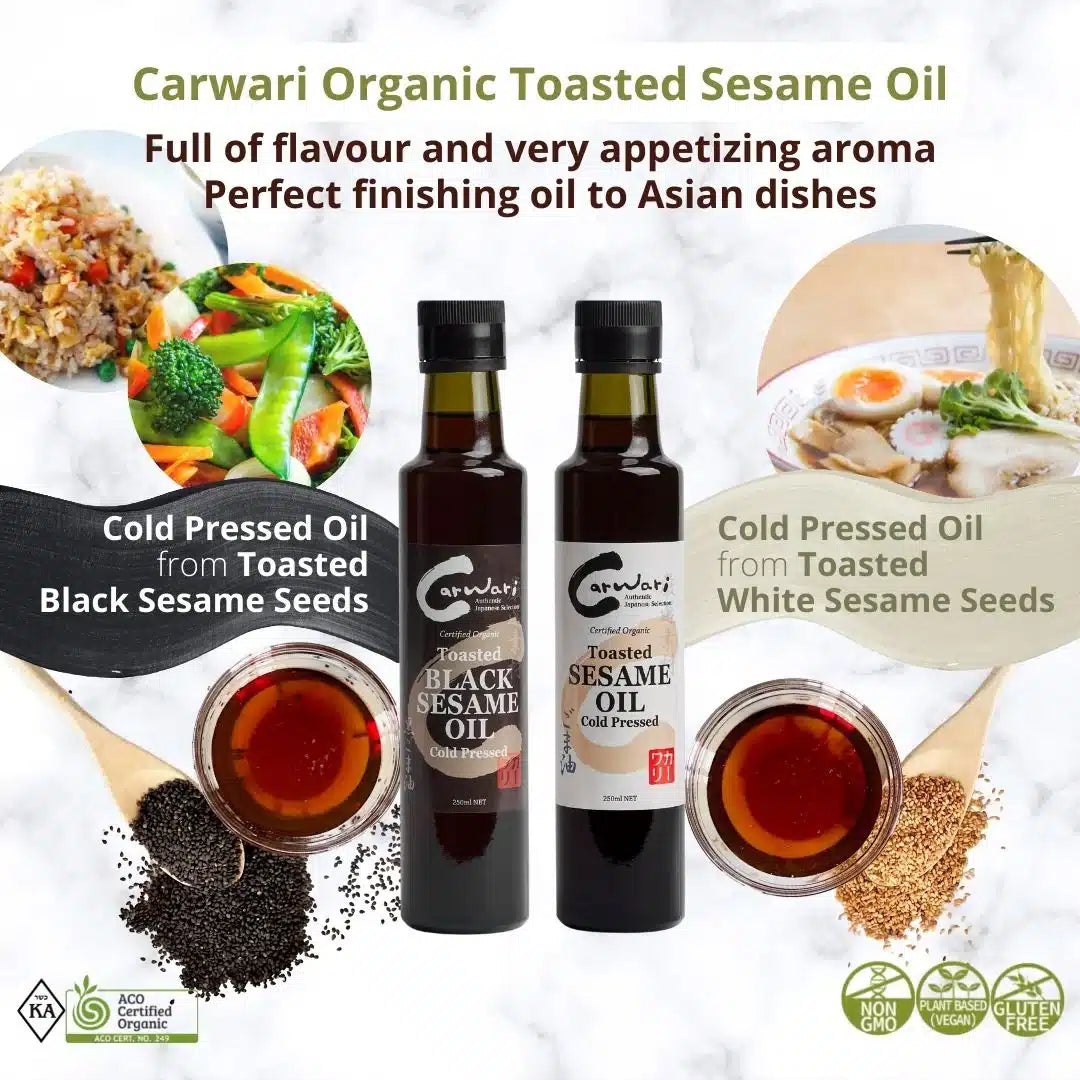 Toasted Black Sesame Oil 200ml Carwari