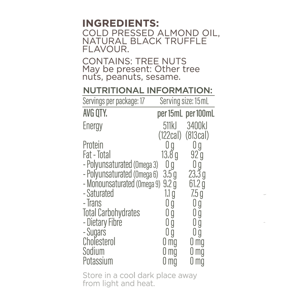 Cold Pressed Truffle Oil 250ml Plenty