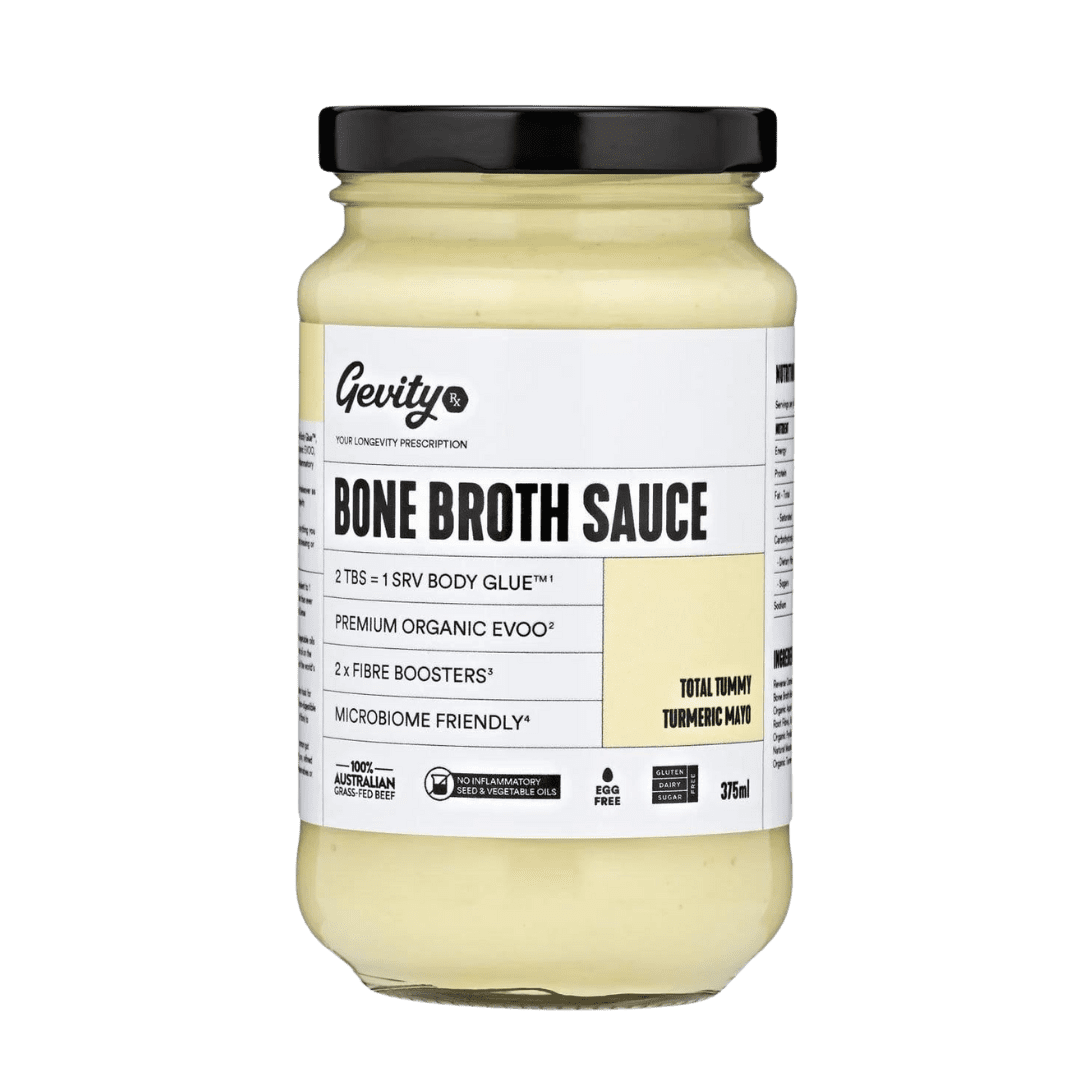 Bone Broth Sauce Total Tummy Turmeric Mayo 375ml Gevity Rx