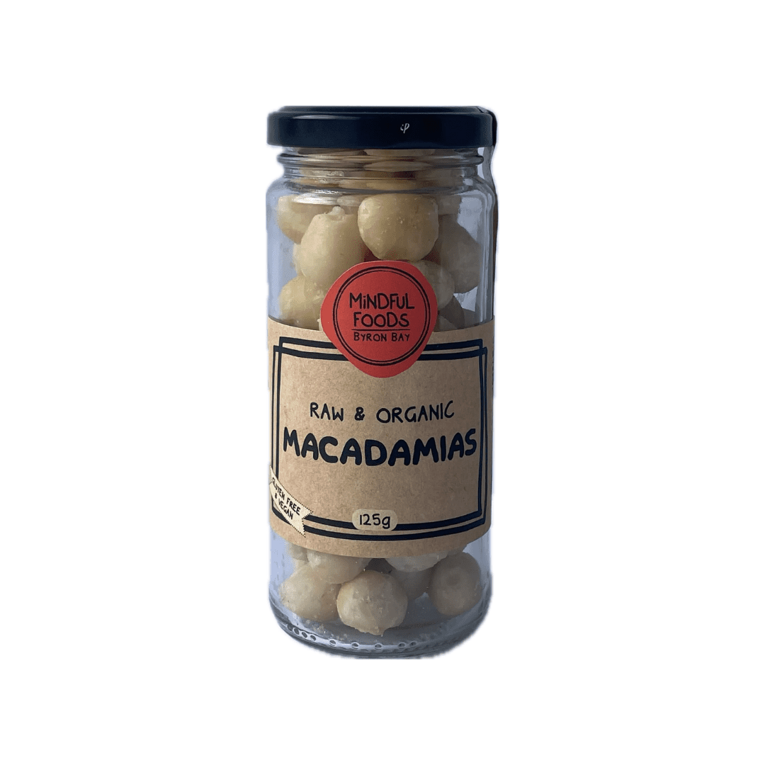 Organic Raw Macadamia Nuts 125g Mindful Foods
