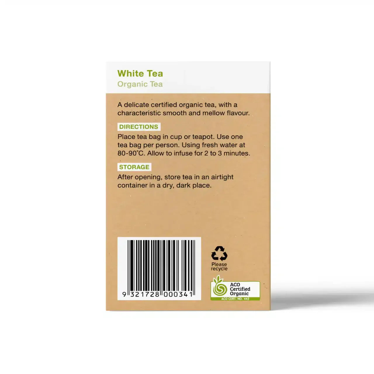 White Tea 25bags Planet Organic