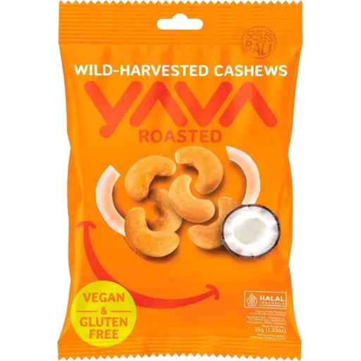 Wild-Harvested Cashews Roasted 35g Yava