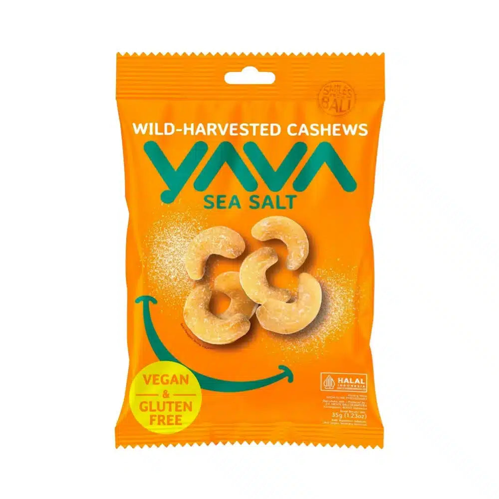 Wild-Harvested Cashews Sea Salt 35g Yava