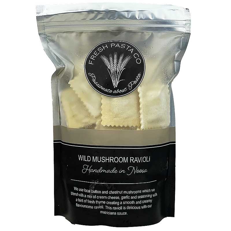 Wild Mushroom Ravioli 500g Fresh Pasta Co