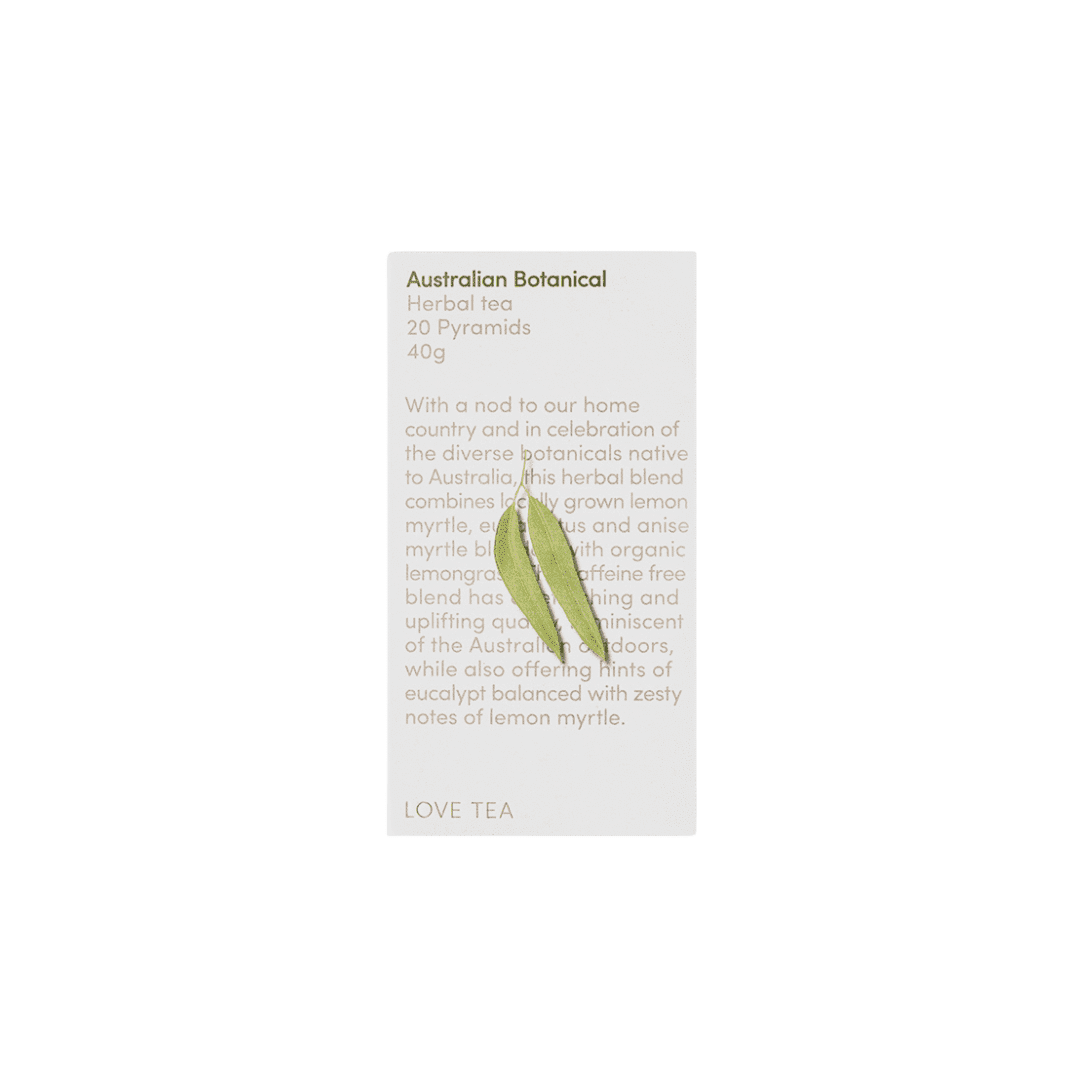 Organic Australian Botanical Tea x20 Pyramids Love Tea