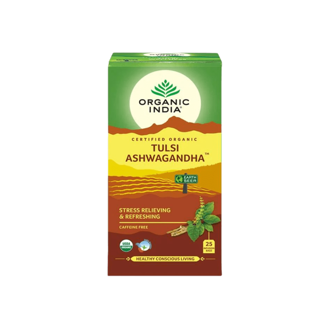Tulsi Tea Ashwagandha 25 Teabags 50g Organic India