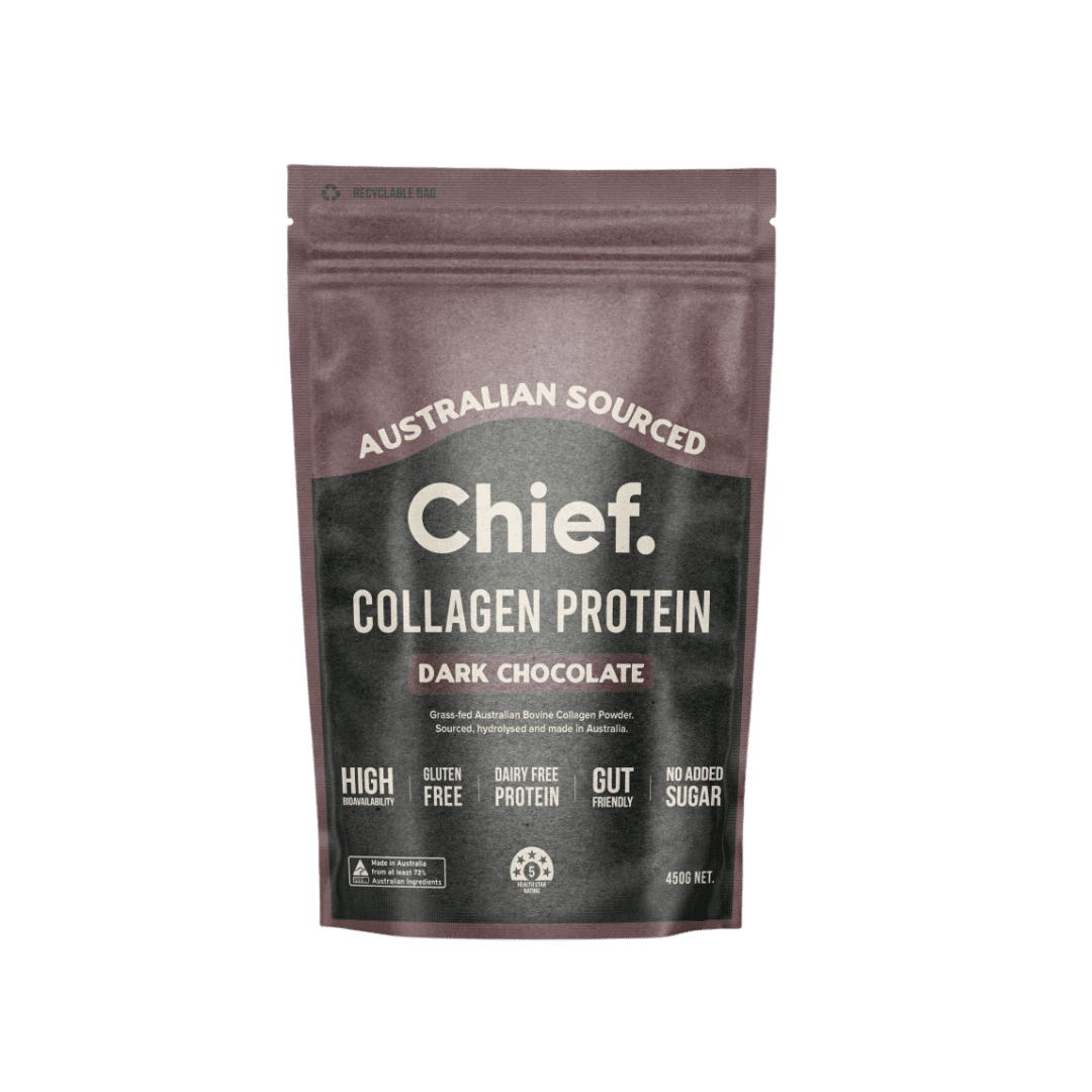 Dark Chocolate Collagen Protein Powder 450g Chief