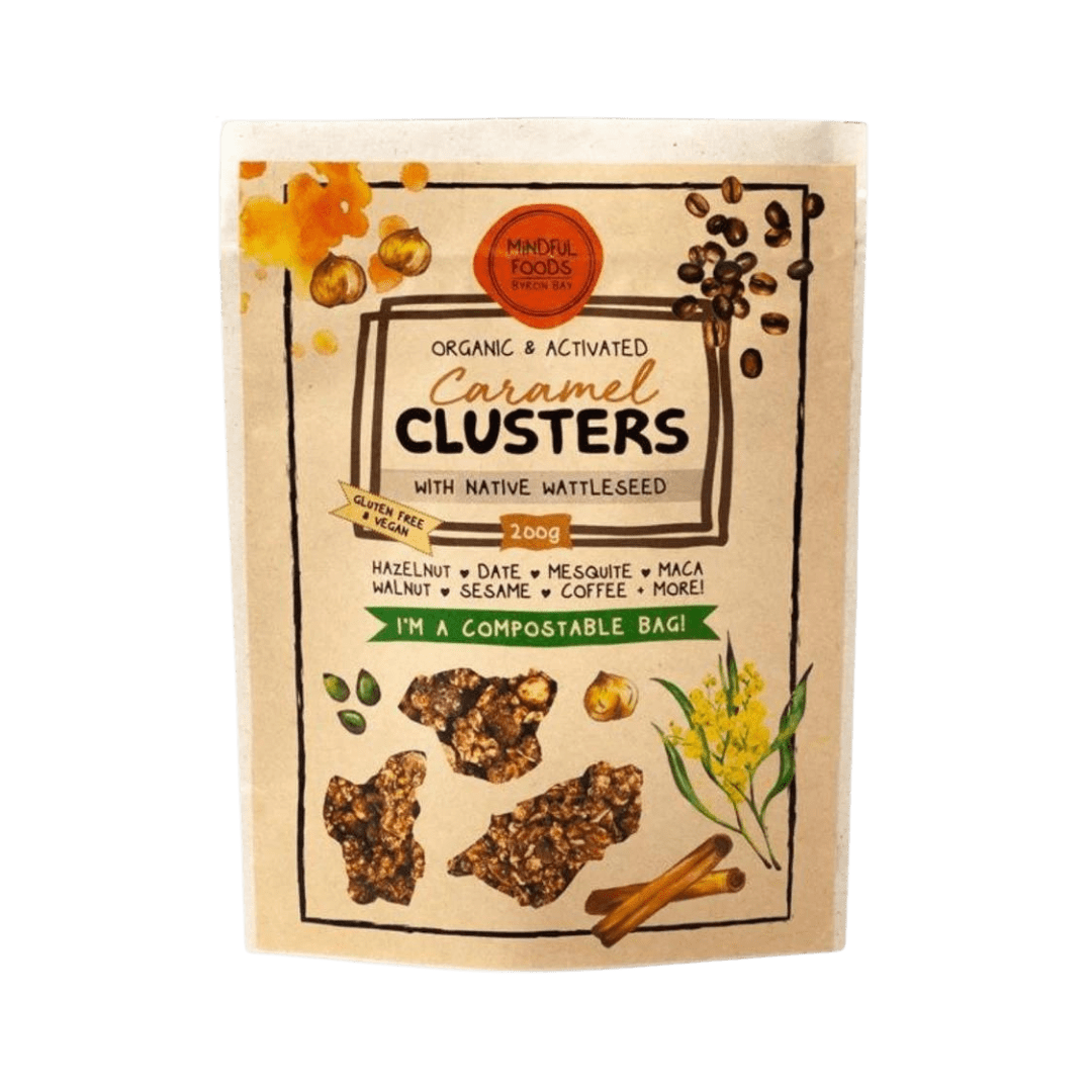 Caramel Clusters With Wattleseed 200g Mindful Foods