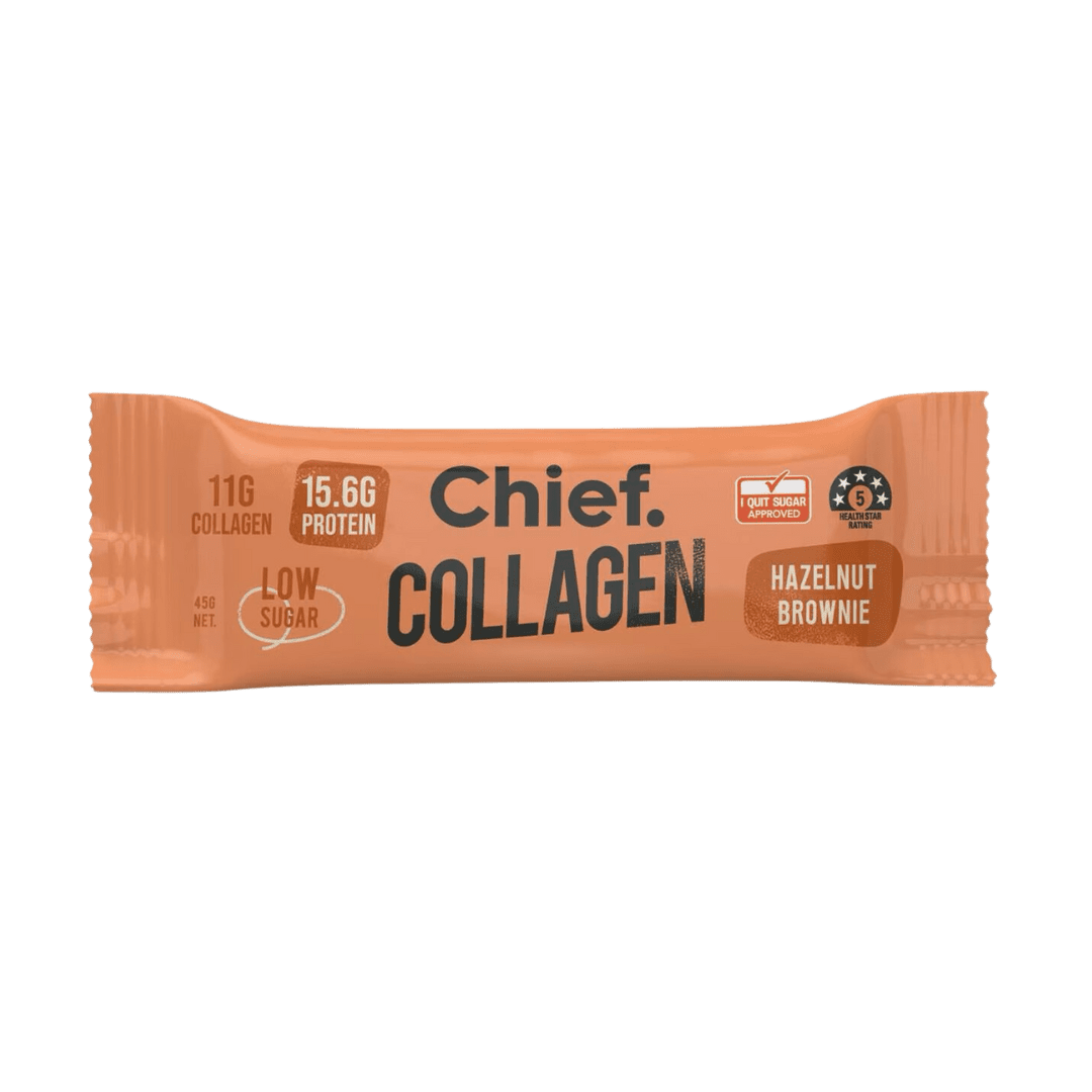 Hazelnut Brownie Collagen Bar 45g Chief