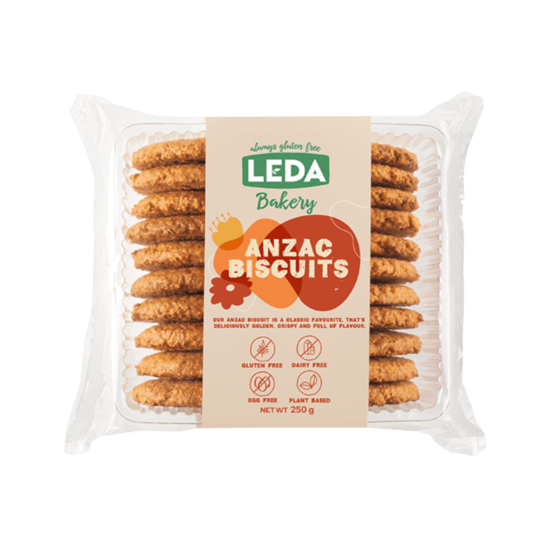 Golden Crunch/Anzac Gluten Free Cookies 250gm Leda