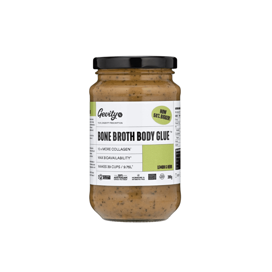 Bone Broth Body Glue Lemon & Herb 390g Gevity Rx