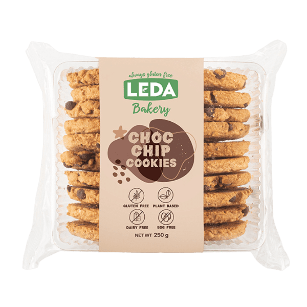 Ultimate Choc Chip Gluten Free Cookies 250g Leda