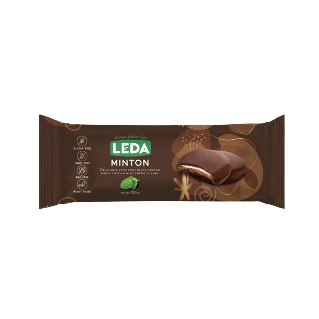 Minton Chocolate Gluten Free Biscuits 155g Leda
