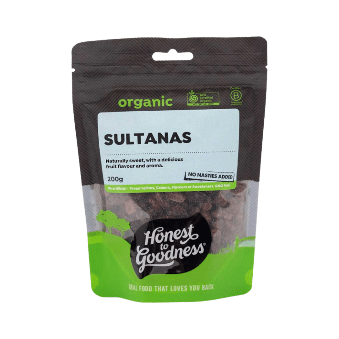 Organic Sultanas 200g Honest To Goodness