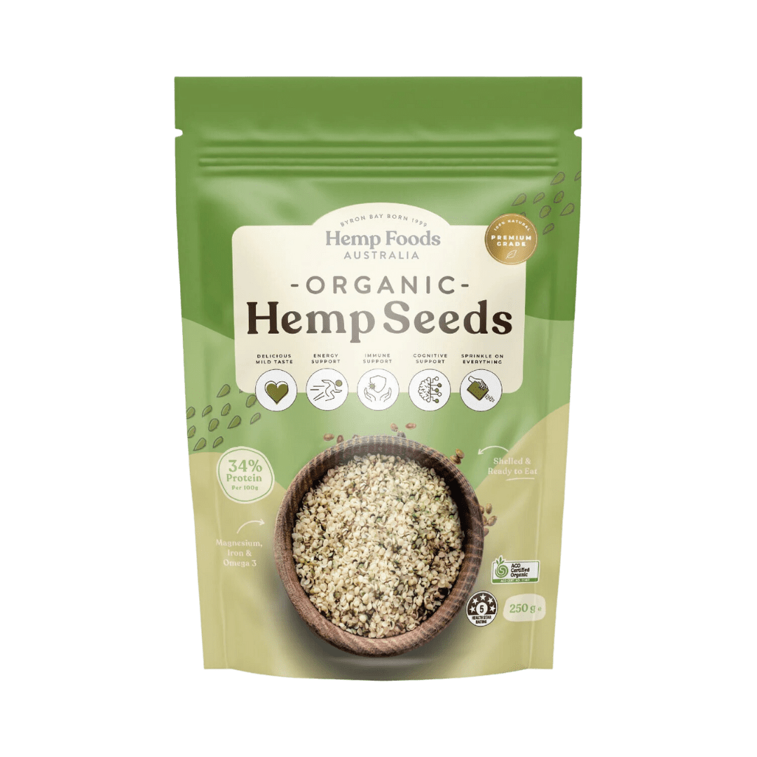 Organic Hulled Hemp Seeds 250g Hemp Foods Australia