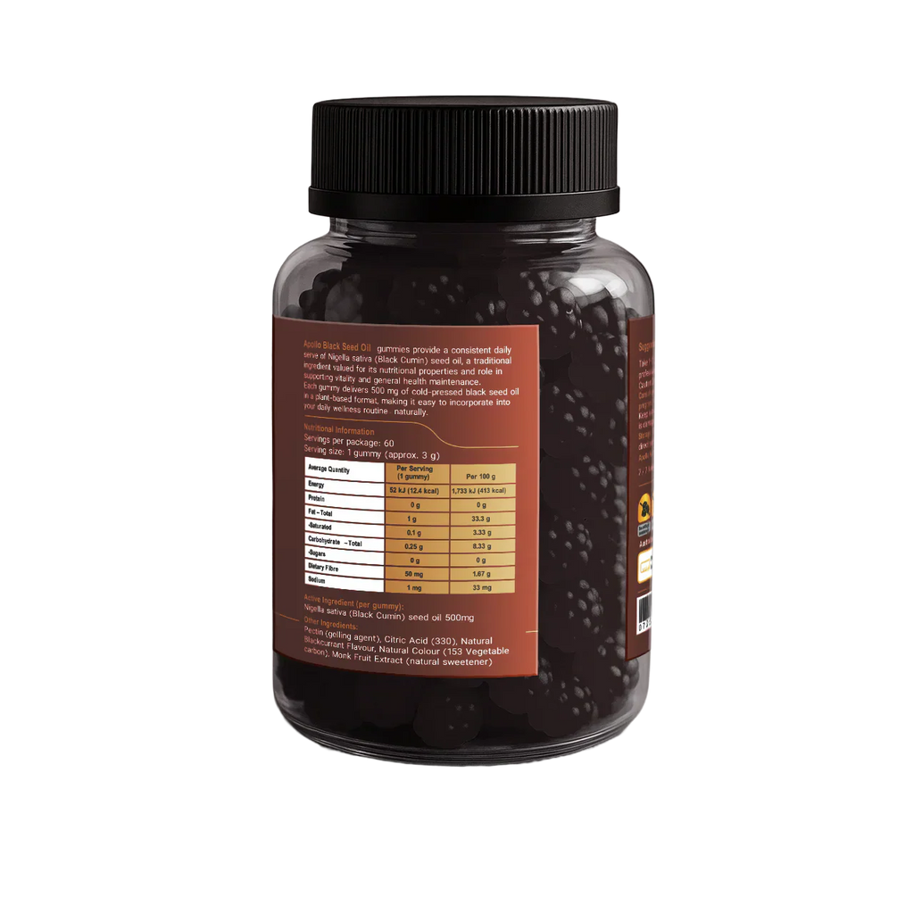 Black Seed Oil Gummies x60 Gummies Apollo