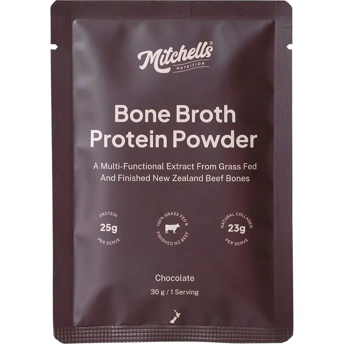 Bone Broth Protein Powder Chocolate 30g Mitchells Nutrition