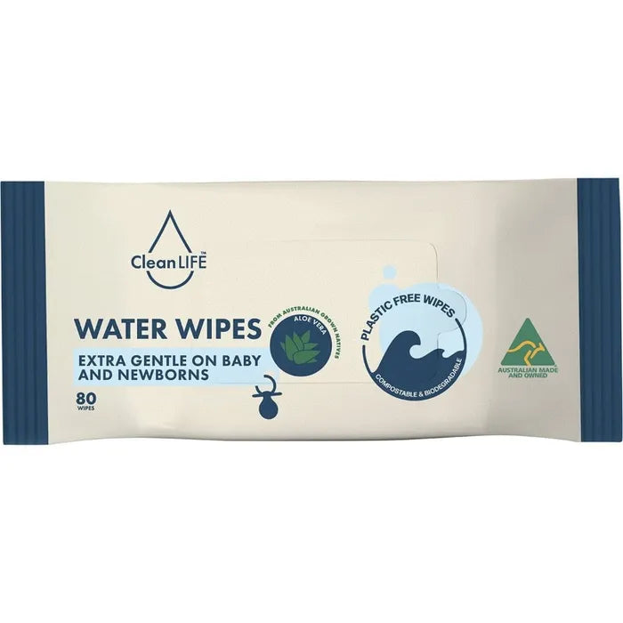 Pack of CleanLife water wipes on a white background