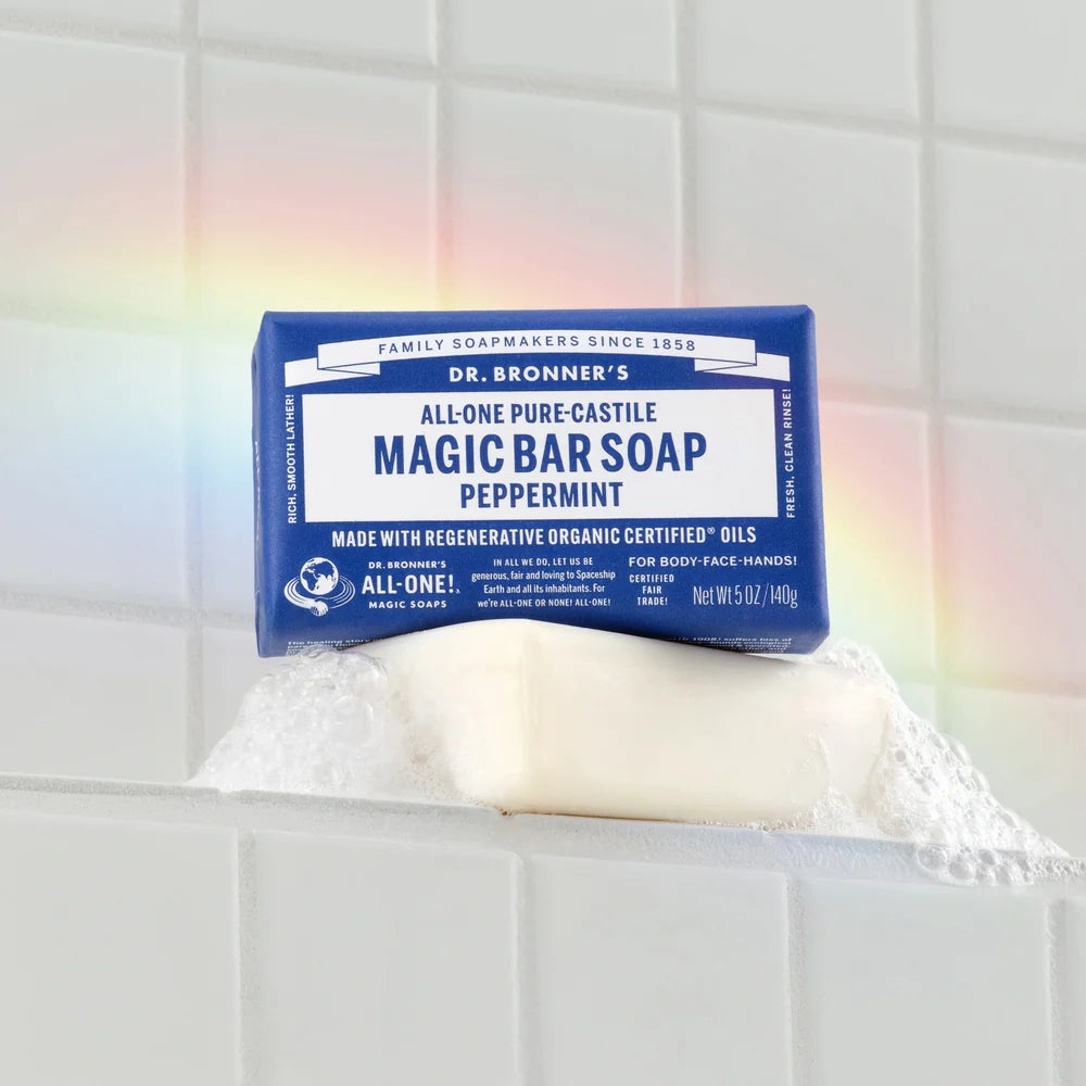 Peppermint Soap Bar 140g Dr Bronners