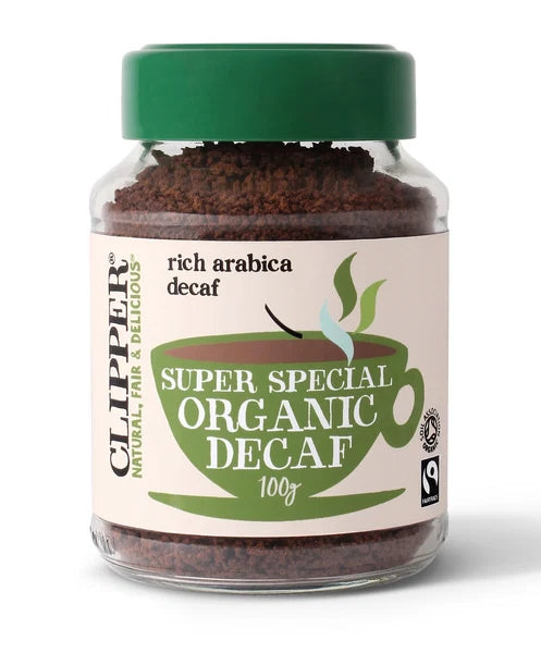 Organic Decaf Rich Arabica Coffee 100g Clipper