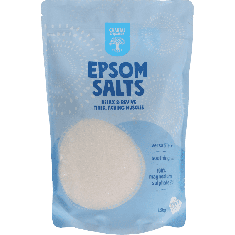 Epsom Salts 1.5kg Chantal Organics