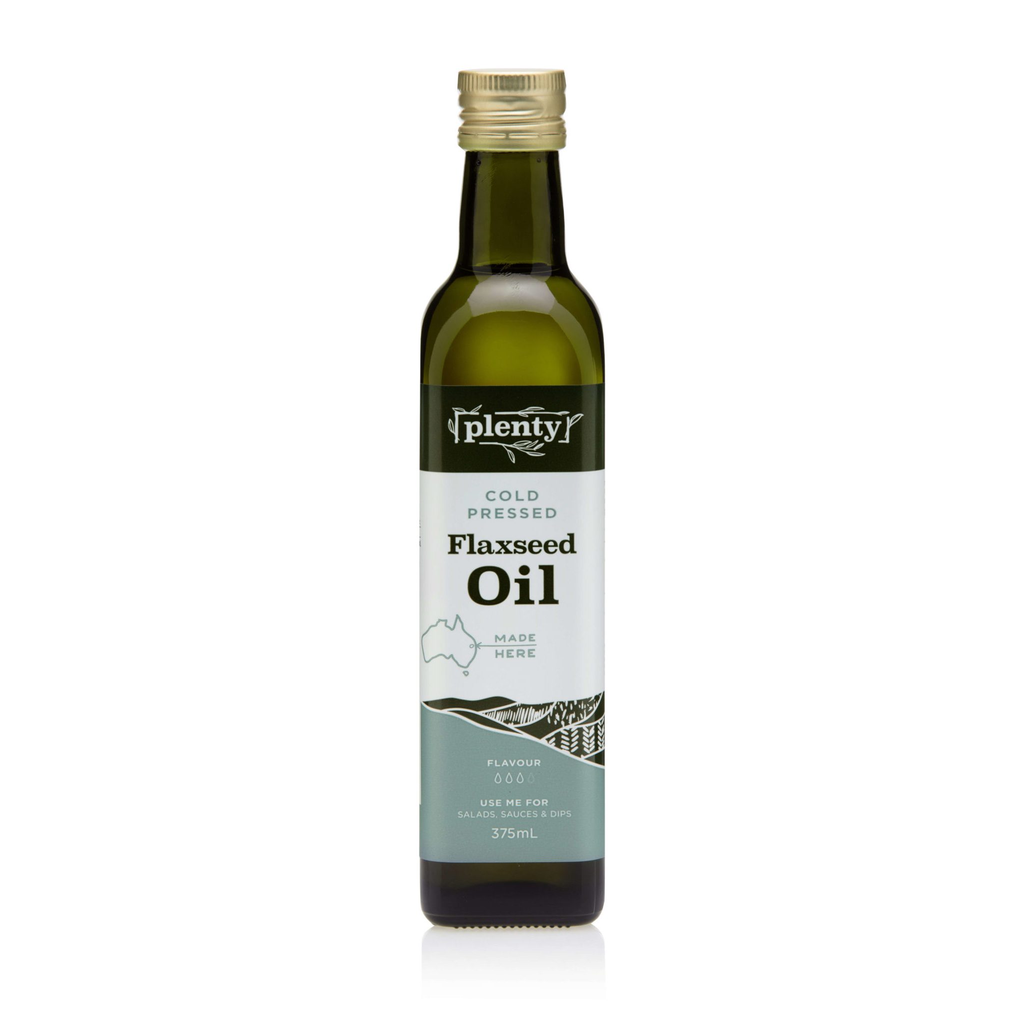 Cold Pressed Flaxseed Oil 375ml Plenty