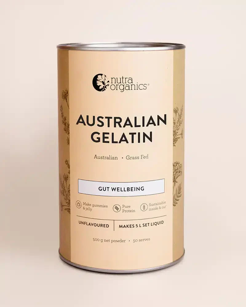 Natural Gelatin Cannister 500g Nutra Organics