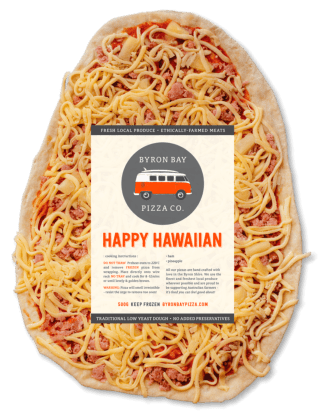 Byron Bay Happy Hawaiian pizza 500g