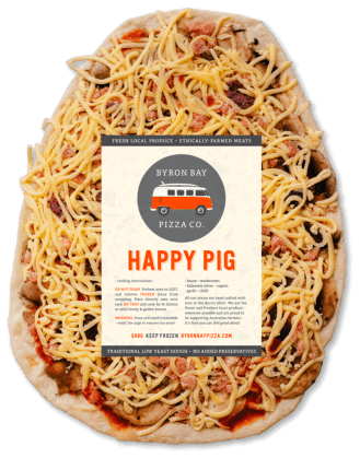 Byron Bay Happy Pig pizza 500g