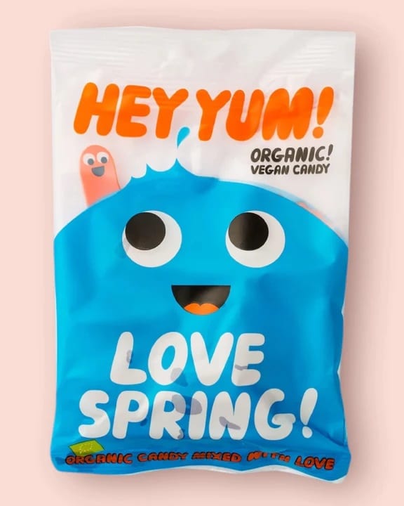Organic Vegan Gums Love Spring 50g Blue Hey Yum