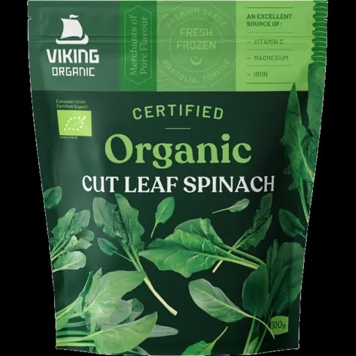 Organic Leaf Spinach 500g Viking Organic