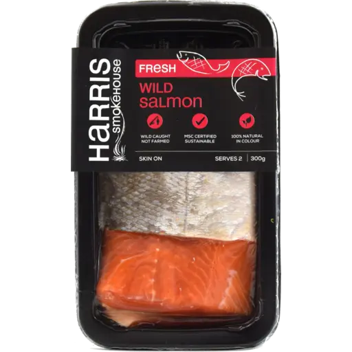 Wild Raw Salmon 300g Harris Smokehouse