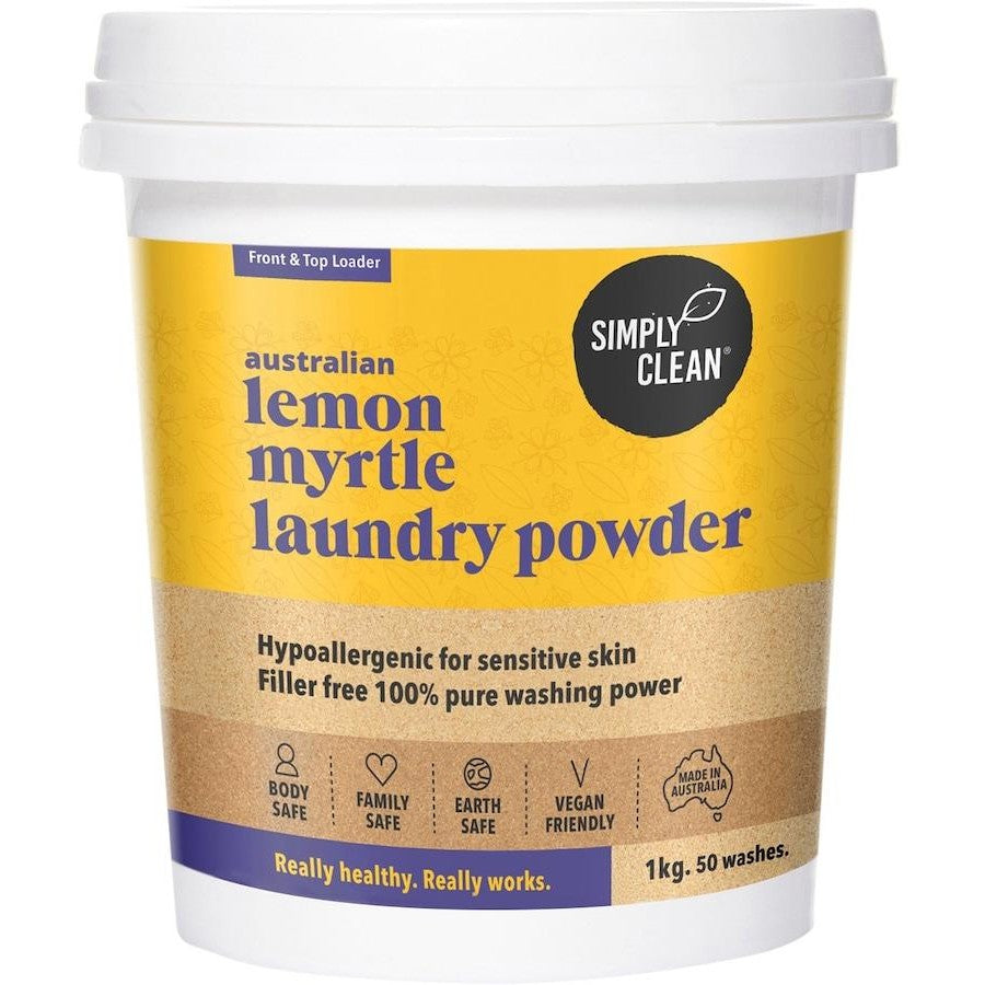 Laundry Powder Lemon Myrtle 1kg Simply Clean