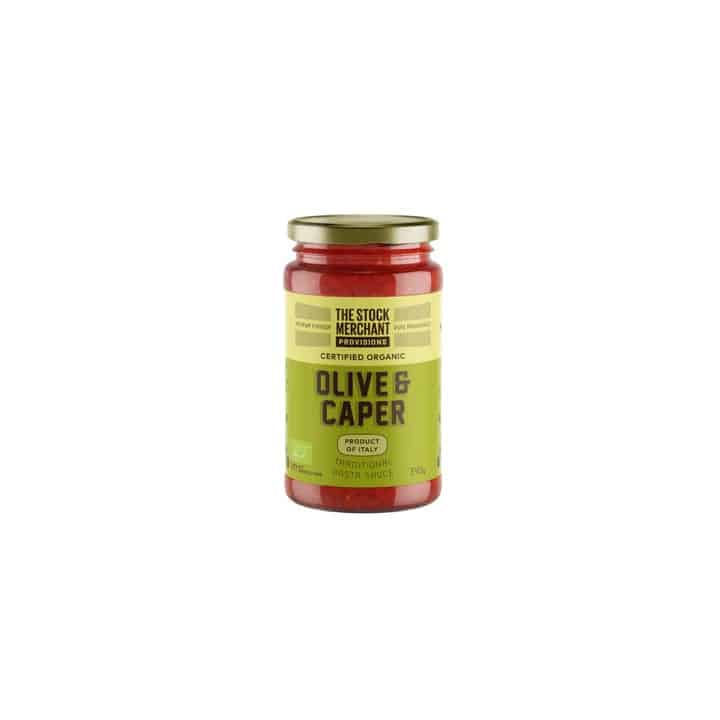 Organic Pasta Sauce Olive & Caper 340g The Stock Merchant