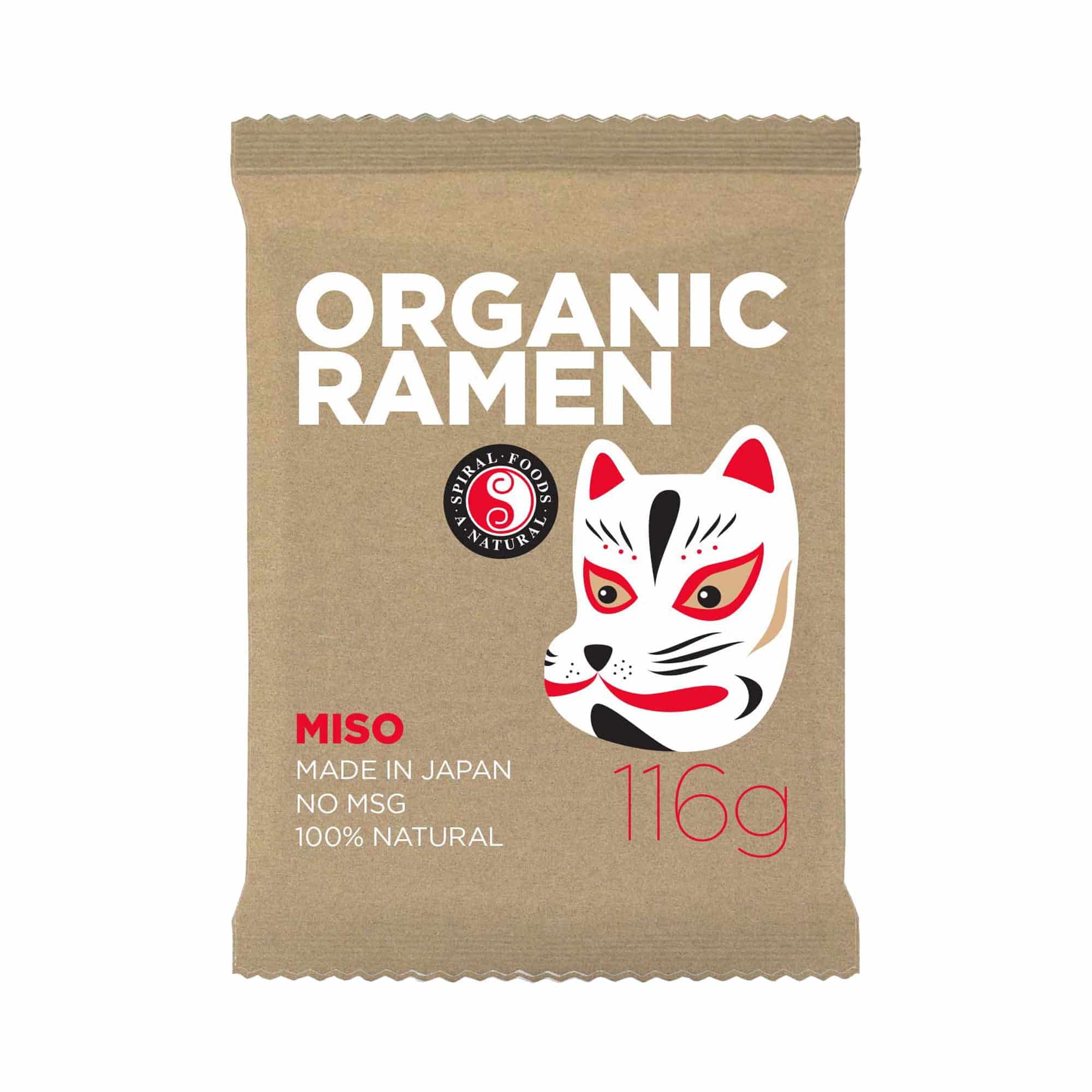 Organic Ramen Miso 116g Spiral