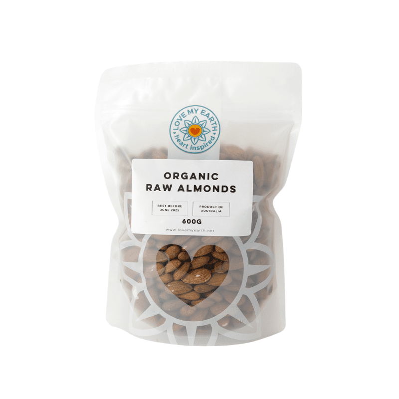 Organic Raw Almonds 600g Love My Earth