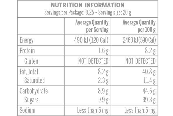Whole Hazelnut Chocolate Bar Mini 65g Vego
