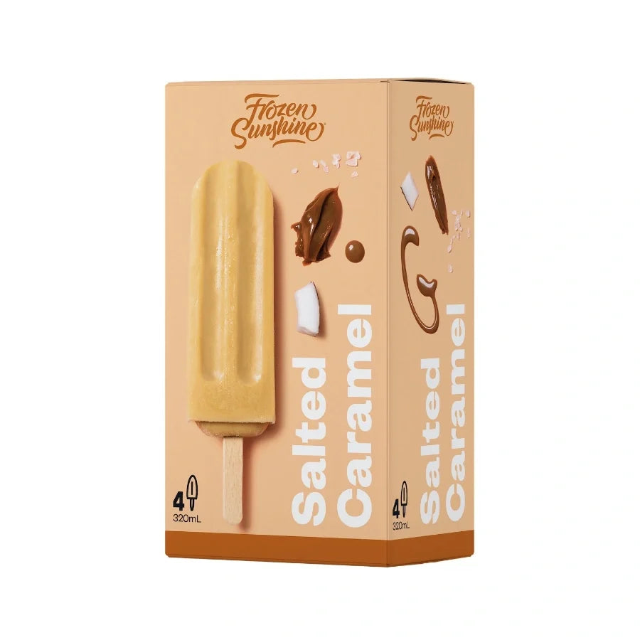 Salted Caramel Iceblock 4pack Frozen Sunshine