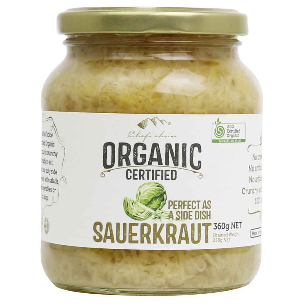 Organic Sauerkraut 350g Chefs Choice